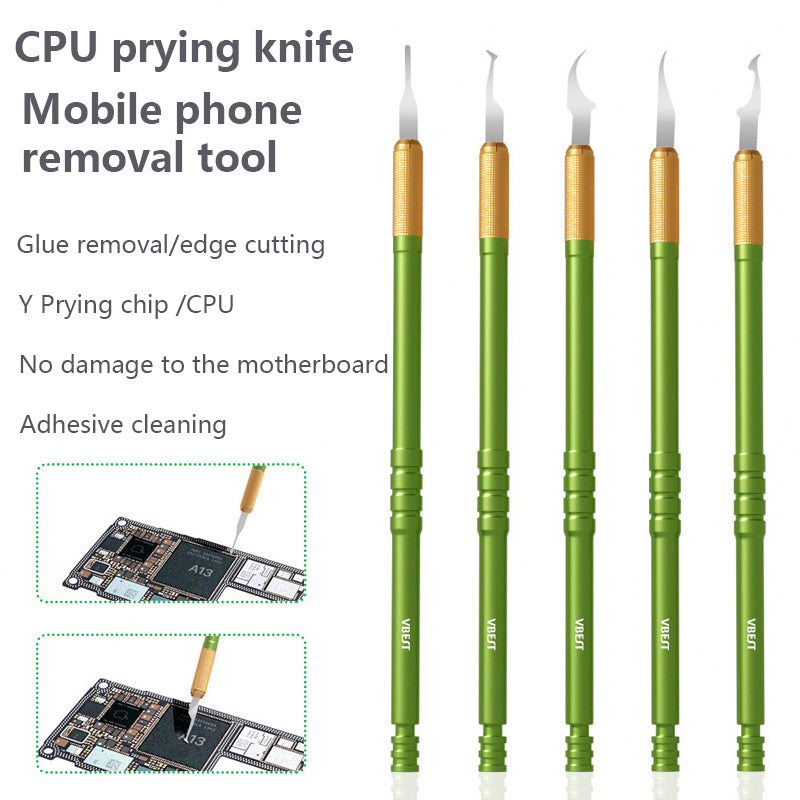 VBEST VBST-79A 5-in-1 CPU Pry Knife Kit Mobile Phone Motherboard IC Chip Glue Remove Repair Tool VBEST VBST-79A 5-in-1 CPU Pry Knife Kit Mobile Phone Motherboard IC Chip Glue Remove Repair Tool